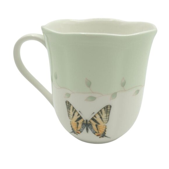 Set Of 4 Butterfly Meadow China Mugs By Lenox - Picture 4 of 8